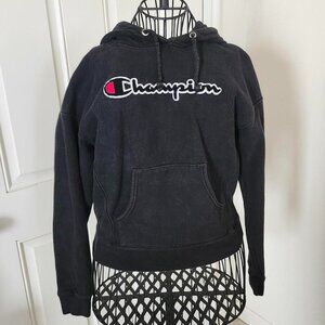 Black Champion Hoodie Woman Size Small
